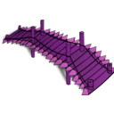 download Rpg Map Symbols Wooden Bridge clipart image with 270 hue color