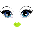 download Pretty Face Smiley Emoticon clipart image with 90 hue color