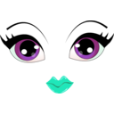 download Pretty Face Smiley Emoticon clipart image with 180 hue color