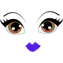 download Pretty Face Smiley Emoticon clipart image with 270 hue color