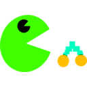 download Pacman clipart image with 45 hue color