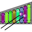 download Xylophone Colourful clipart image with 90 hue color