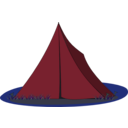 download Blue Ridge Tent clipart image with 135 hue color