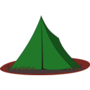 download Blue Ridge Tent clipart image with 270 hue color
