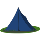 download Blue Ridge Tent clipart image with 0 hue color