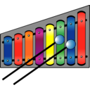 download Xylophone Colourful clipart image with 0 hue color