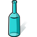 download Green Bottle clipart image with 90 hue color