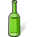 download Green Bottle clipart image with 0 hue color