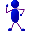 download Stickman clipart image with 45 hue color