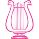 download Golden Lyre clipart image with 270 hue color