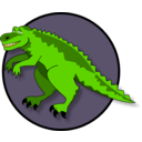 download A Cartoon Dinosaur clipart image with 45 hue color