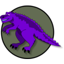 download A Cartoon Dinosaur clipart image with 225 hue color