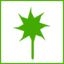 Eco Green Flower Icon