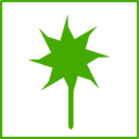 Eco Green Flower Icon