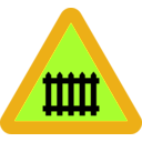 download Fence Gate Roadsign clipart image with 45 hue color