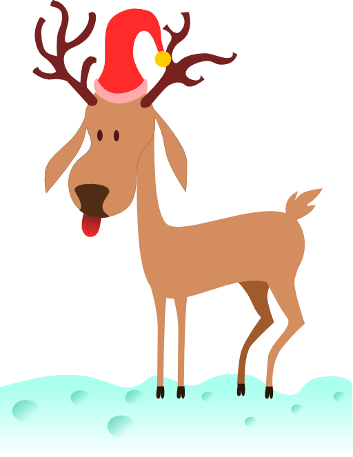 A Cartoon Reindeer