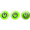 download Power Buttons clipart image with 90 hue color
