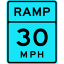 download Ramp Speed 30 clipart image with 135 hue color