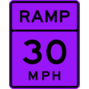 download Ramp Speed 30 clipart image with 225 hue color
