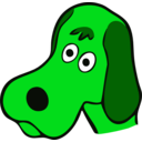 download Drawn Dog clipart image with 90 hue color