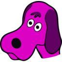 download Drawn Dog clipart image with 270 hue color