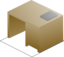 Isometric Desk Right Back View With Book