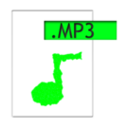 download Mp3 clipart image with 270 hue color