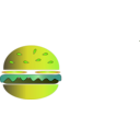 download Burger Sandwich Icon clipart image with 45 hue color
