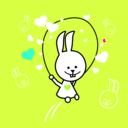 download Rabbit clipart image with 135 hue color