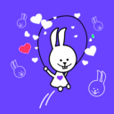 download Rabbit clipart image with 315 hue color