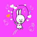 download Rabbit clipart image with 0 hue color