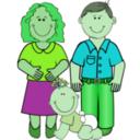 download Family 2 clipart image with 90 hue color