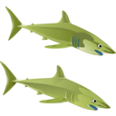 download Blue Shark clipart image with 225 hue color