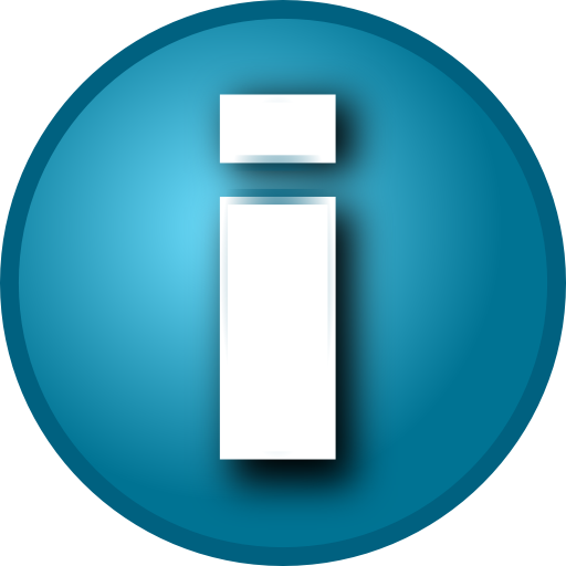 Small Blue I Info Button