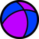 download Ball Icon clipart image with 225 hue color