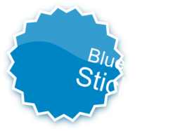 Blue Sticker