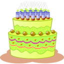 download Birthday Cake clipart image with 45 hue color