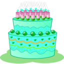 download Birthday Cake clipart image with 135 hue color