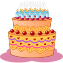 download Birthday Cake clipart image with 0 hue color