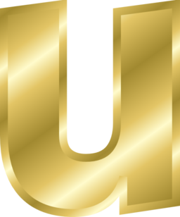 Effect Letters Alphabet Gold