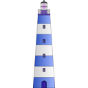 download Lighthouse clipart image with 225 hue color