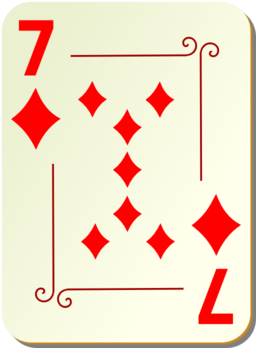 Ornamental Deck 7 Of Diamonds