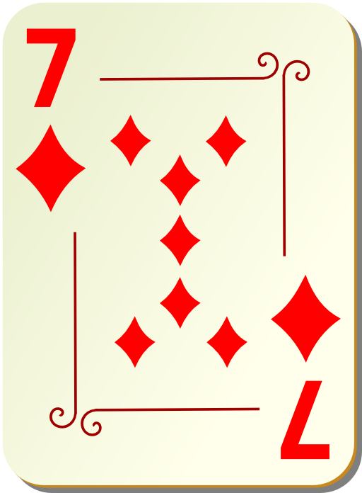 Ornamental Deck 7 Of Diamonds