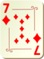 Ornamental Deck 7 Of Diamonds