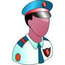 download Policeman clipart image with 315 hue color