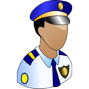 download Policeman clipart image with 0 hue color