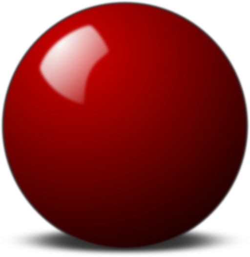 Red Snooker Ball