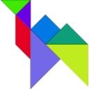 download Tangram clipart image with 45 hue color