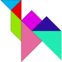 download Tangram clipart image with 135 hue color