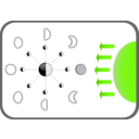 download Diagram Of Moon Faces clipart image with 45 hue color